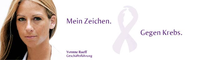 Mein Zeichen. Gegen Krebs.